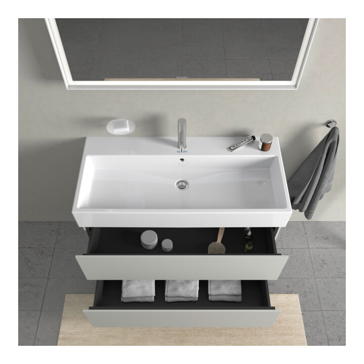 Duravit Waschtischunterschrank L-Cube 98,4x 45,9cm, bg ma, 2 Schub., wandhängend