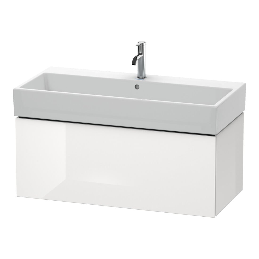 Duravit Waschtischunterschrank L-Cube 98,4x 45,9cm, E d geb., 1 Ausz., wandhängend