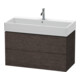 Duravit Waschtischunterschrank L-Cube 98,4x 45,9cm, E d geb., 2 Schub., wandhängend-1