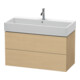 Duravit Waschtischunterschrank L-Cube 98,4x 45,9cm, Ei Nat, 2 Schubk., wandhängend-1