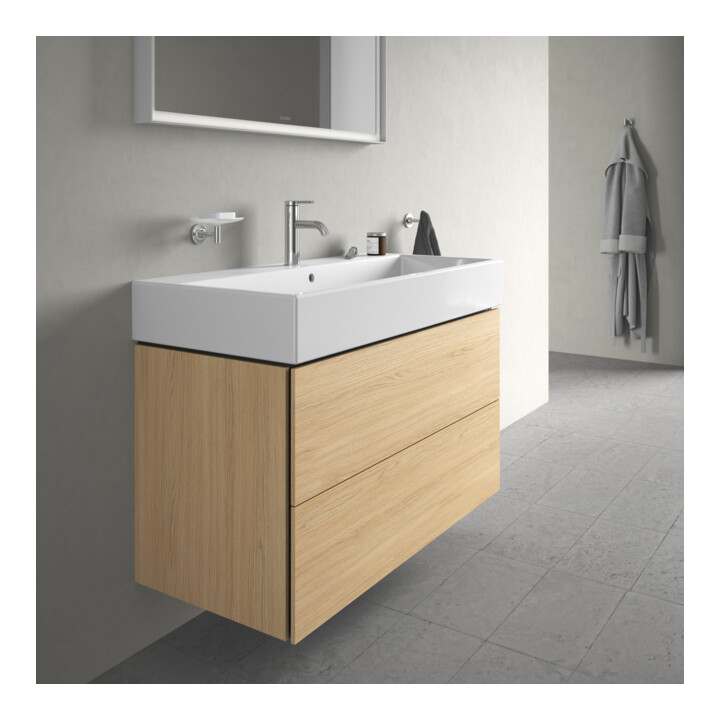 Duravit Waschtischunterschrank L-Cube 98,4x 45,9cm, Ei Nat, 2 Schubk., wandhängend