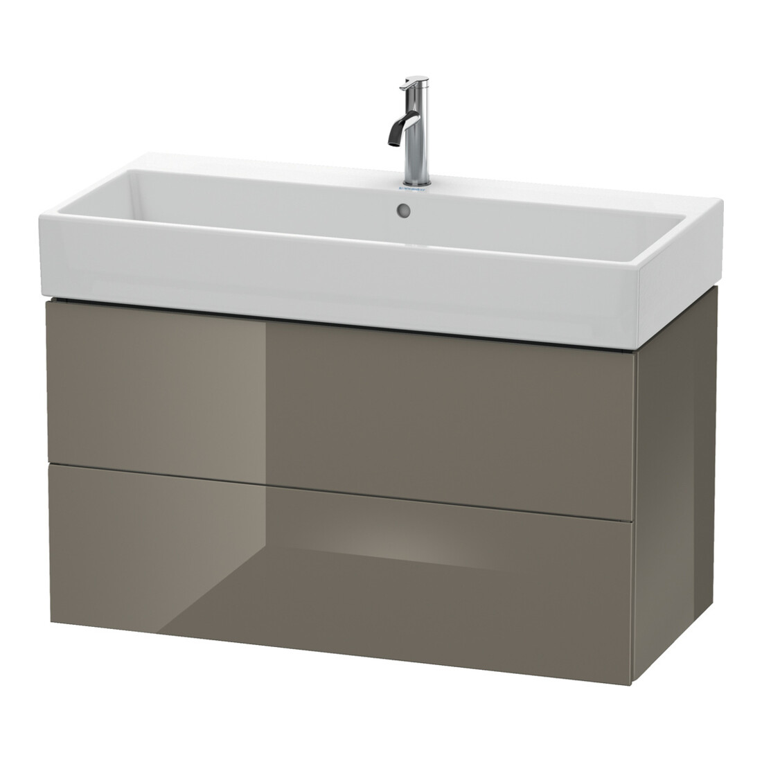 Duravit Waschtischunterschrank L-Cube 98,4x 45,9cm, f Gr hgl, 2 Schub., wandhängend