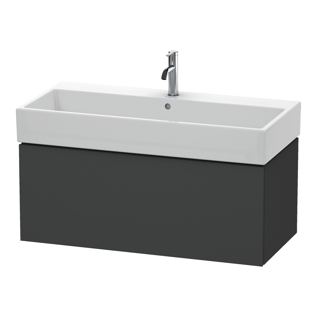 Duravit Waschtischunterschrank L-Cube 98,4x 45,9cm, graph ma, 1 Ausz., wandhängend