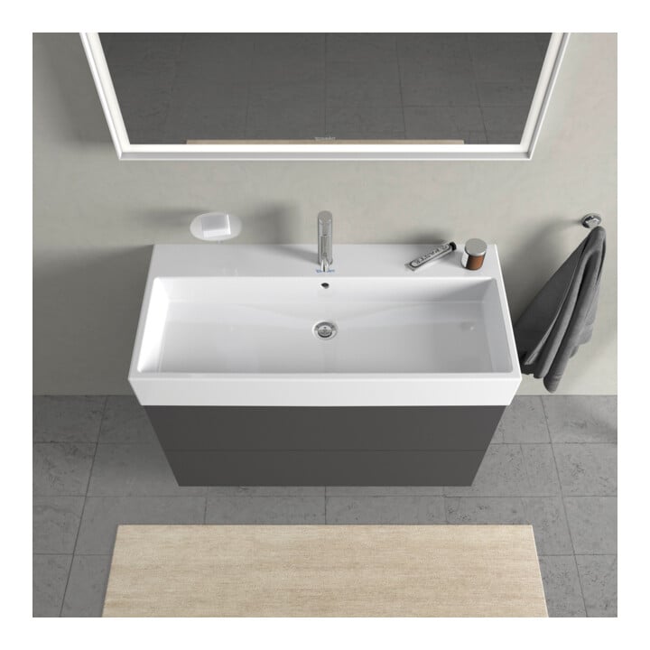 Duravit Waschtischunterschrank L-Cube 98,4x 45,9cm, graph ma, 2 Schub., wandhängend