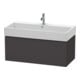 Duravit Waschtischunterschrank L-Cube 98,4x 45,9cm, graph matt, 1 Ausz., wandhängend-1