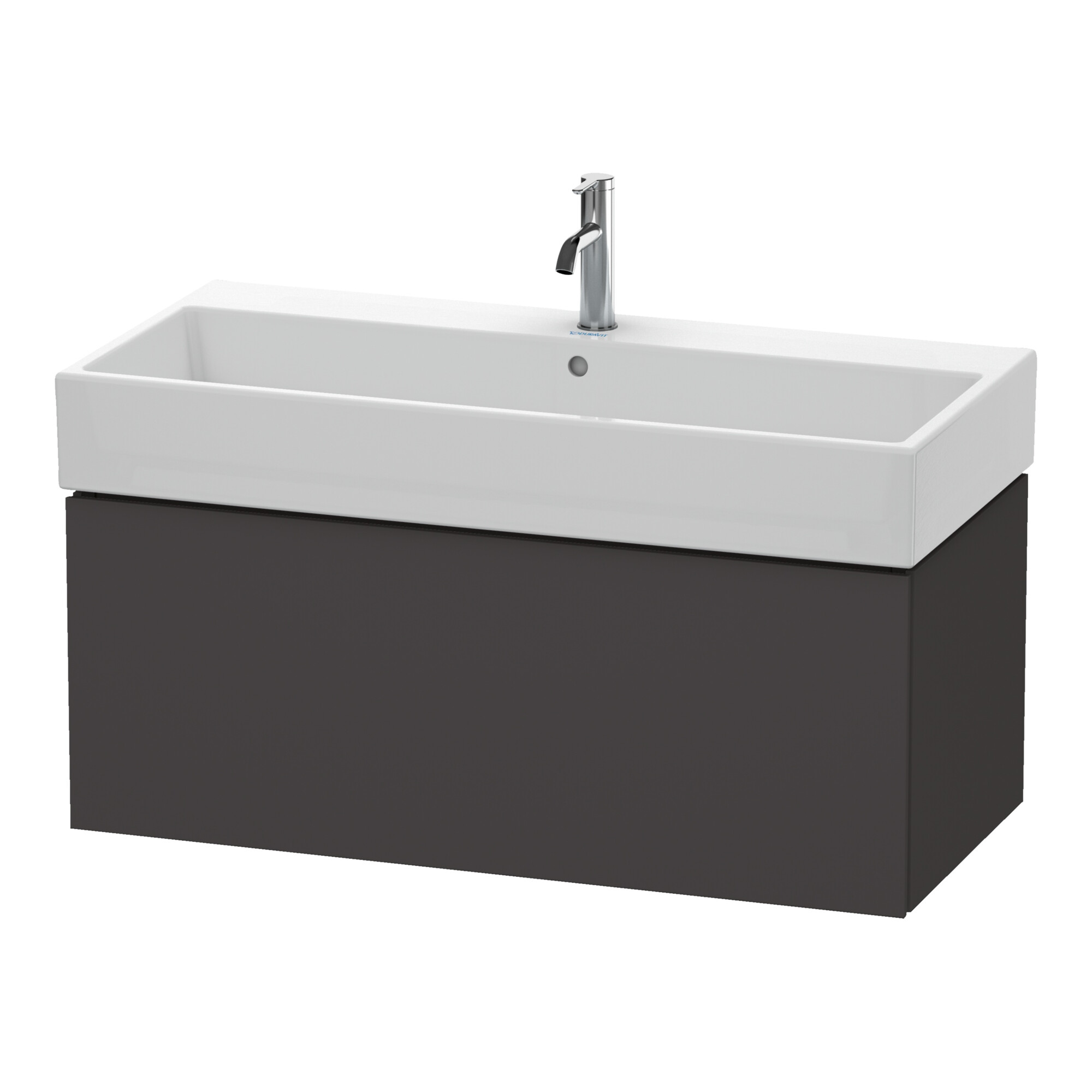 Duravit Waschtischunterschrank L-Cube 98,4x 45,9cm, graph matt, 1 Ausz., wandhängend