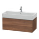 Duravit Waschtischunterschrank L-Cube 98,4x 45,9cm, Nussb Nat, 1 Ausz., wandhängend-1