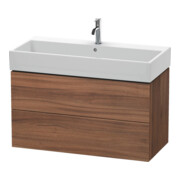 Duravit Waschtischunterschrank L-Cube 98,4x 45,9cm, Nussb Nat, 2 Schub., wandhängend