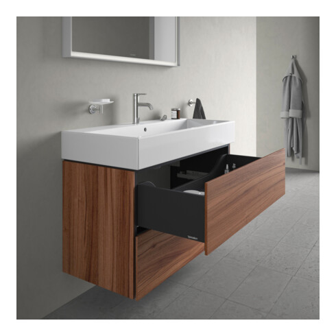 Duravit Waschtischunterschrank L-Cube 98,4x 45,9cm, Nussb Nat, 2 Schub., wandhängend