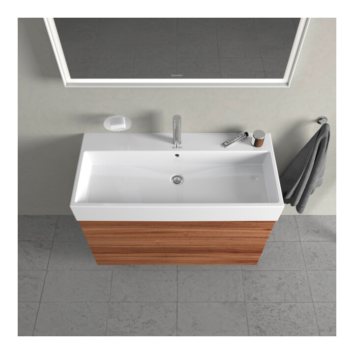 Duravit Waschtischunterschrank L-Cube 98,4x 45,9cm, Nussb Nat, 2 Schub., wandhängend