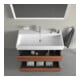 Duravit Waschtischunterschrank L-Cube 98,4x 45,9cm, Nussb Nat, 2 Schub., wandhängend
