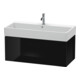 Duravit Waschtischunterschrank L-Cube 98,4x 45,9cm, sw hgl, 1 Ausz., wandhängend-1