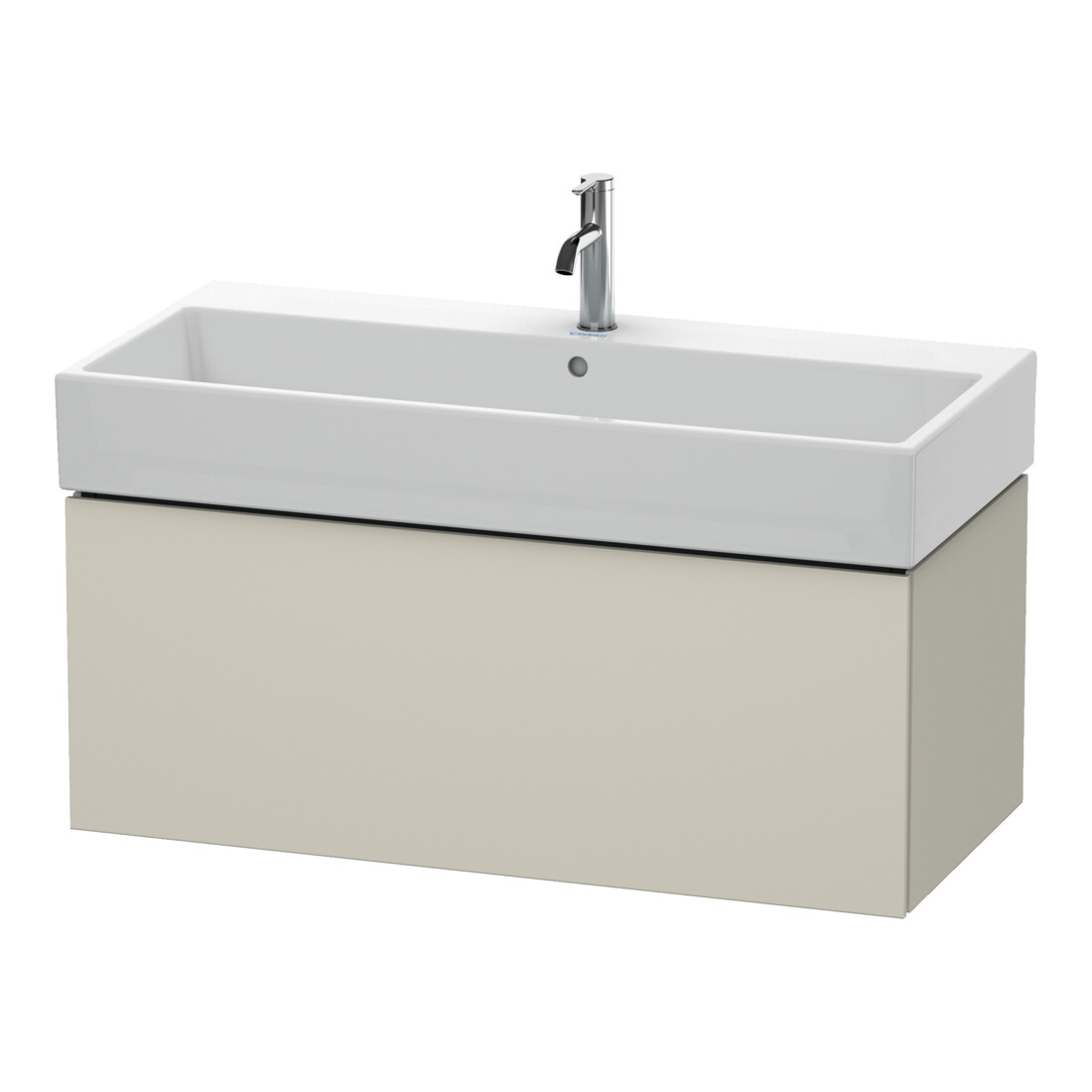 Duravit Waschtischunterschrank L-Cube 98,4x 45,9cm, Tau ma, 1 Ausz., wandhängend