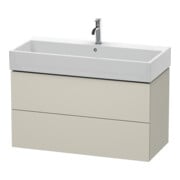 Duravit Waschtischunterschrank L-Cube 98,4x 45,9cm, Tau ma, 2 Schub., wandhängend