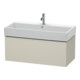 Duravit Waschtischunterschrank L-Cube 98,4x 45,9cm, Tau matt, 1 Ausz., wandhängend-1