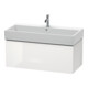 Duravit Waschtischunterschrank L-Cube 98,4x 45,9cm, we. hgl, 1 Ausz., wandhängend-1