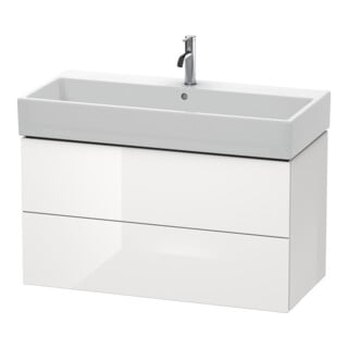 Duravit Waschtischunterschrank L-Cube 98,4x 45,9cm, we. hgl, 2 Schub., wandhängend