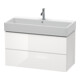 Duravit Waschtischunterschrank L-Cube 98,4x 45,9cm, we. hgl, 2 Schub., wandhängend-1