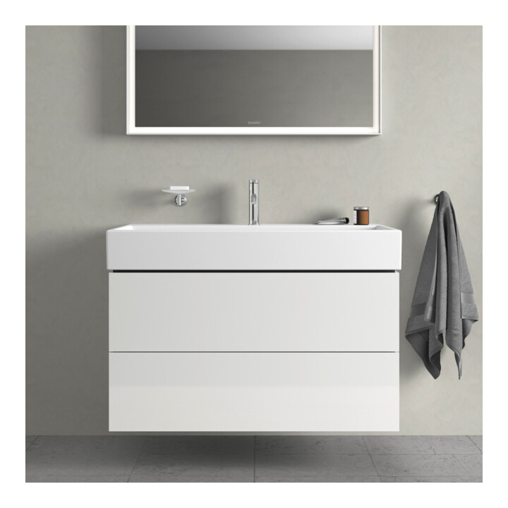 Duravit Waschtischunterschrank L-Cube 98,4x 45,9cm, we. hgl, 2 Schub., wandhängend
