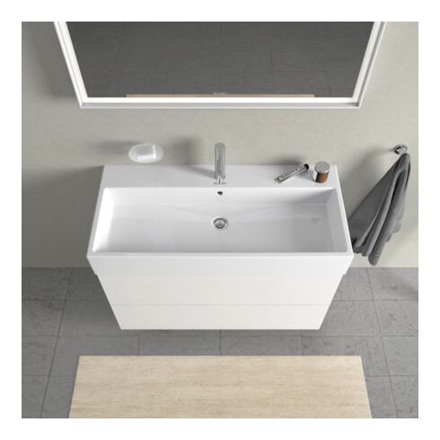 Duravit Waschtischunterschrank L-Cube 98,4x 45,9cm, we. hgl, 2 Schub., wandhängend