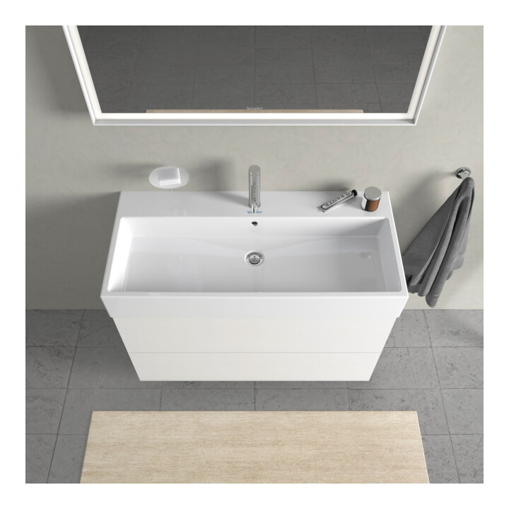 Duravit Waschtischunterschrank L-Cube 98,4x 45,9cm, we. hgl, 2 Schub., wandhängend