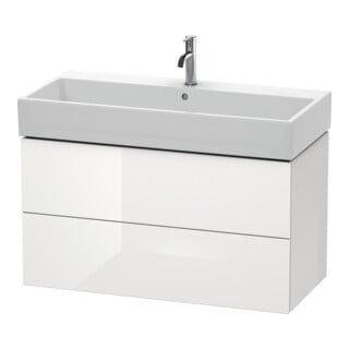 Duravit Waschtischunterschrank L-Cube 98,4x 45,9cm, we. hgl, 2 Schub., wandhängend