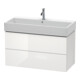 Duravit Waschtischunterschrank L-Cube 98,4x 45,9cm, we. hgl, 2 Schub., wandhängend-1