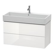 Duravit Waschtischunterschrank L-Cube 98,4x 45,9cm, we. hgl, 2 Schub., wandhängend