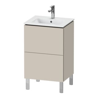 Duravit Waschtischunterschrank L-Cube Compact 52x42,1x70,4cm, 2 Ausz., steh., Tau matt