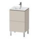 Duravit Waschtischunterschrank L-Cube Compact 52x42,1x70,4cm, 2 Ausz., steh., Tau matt-1