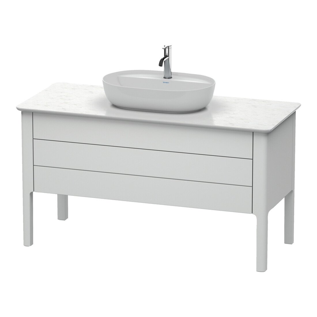 Duravit Waschtischunterschrank Luv 133,8x57x74,3cm, 1 Lad, 1 AZ, st, st-g m