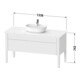 Duravit Waschtischunterschrank Luv 133,8x57x74,3cm, 1 Lad, 1 AZ, st, st-g m-5