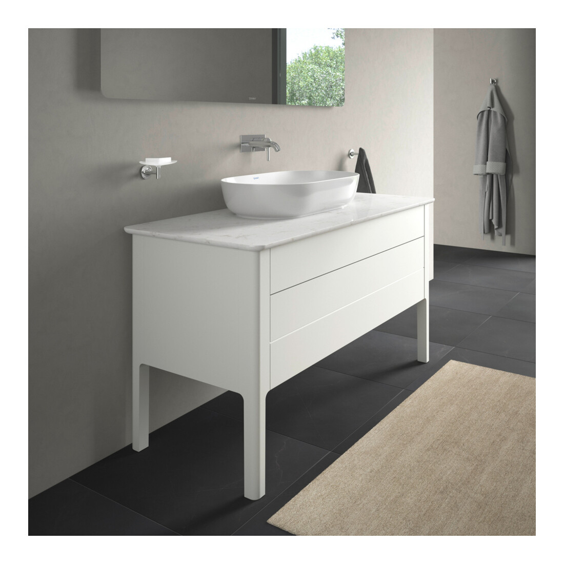 Duravit Waschtischunterschrank Luv 133,8x57x74,3cm, 1 Lad, 1 AZ, st, w m