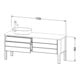 Duravit Waschtischunterschrank Luv 173,3x57cm, 2 La, 2 AZ, st, li, T s-matt-5