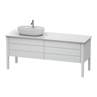Duravit Waschtischunterschrank Luv 173,3x57cm, 2 La, 2 AZ, st, li, w s-matt