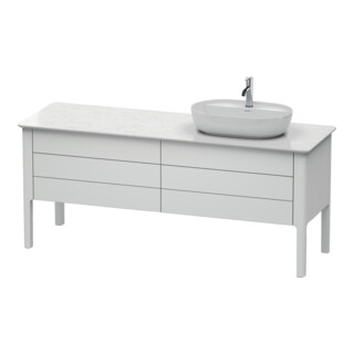 Duravit Waschtischunterschrank Luv 173,3x57cm, 2 La, 2 AZ, st, r, we s-matt