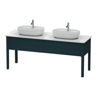 Duravit Waschtischunterschrank Luv 173,3x57x74,3cm, 2 AZ, st, blau s-matt