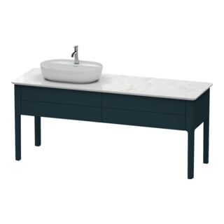 Duravit Waschtischunterschrank Luv 173,3x57x74,3cm, 2 AZ, st, L, bl s-matt