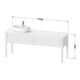 Duravit Waschtischunterschrank Luv 173,3x57x74,3cm, 2 AZ, st, L, bl s-matt-2