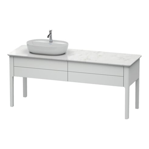 Duravit Waschtischunterschrank Luv 173,3x57x74,3cm, 2 AZ, st, L, bl s-matt