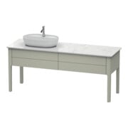 Duravit Waschtischunterschrank Luv 173,3x57x74,3cm, 2 AZ, st, L, Tau s-matt