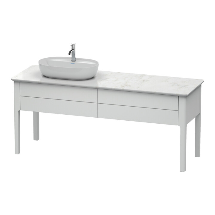 Duravit Waschtischunterschrank Luv 173,3x57x74,3cm, 2 AZ, st, L, Tau s-matt