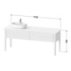 Duravit Waschtischunterschrank Luv 173,3x57x74,3cm, 2 AZ, st, li, we s-matt-3
