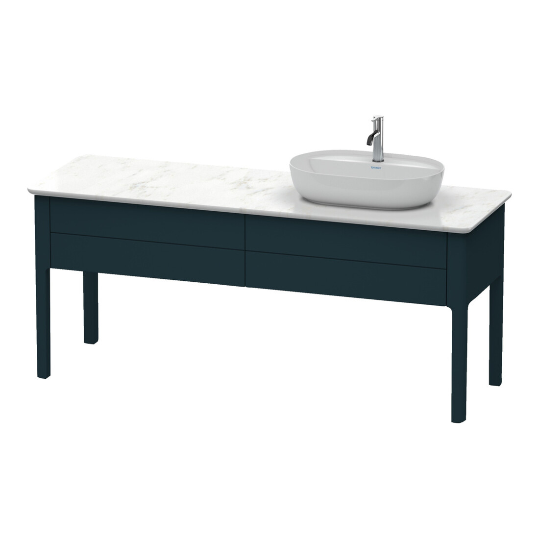 Duravit Waschtischunterschrank Luv 173,3x57x74,3cm, 2 AZ, st, R, bl s-matt