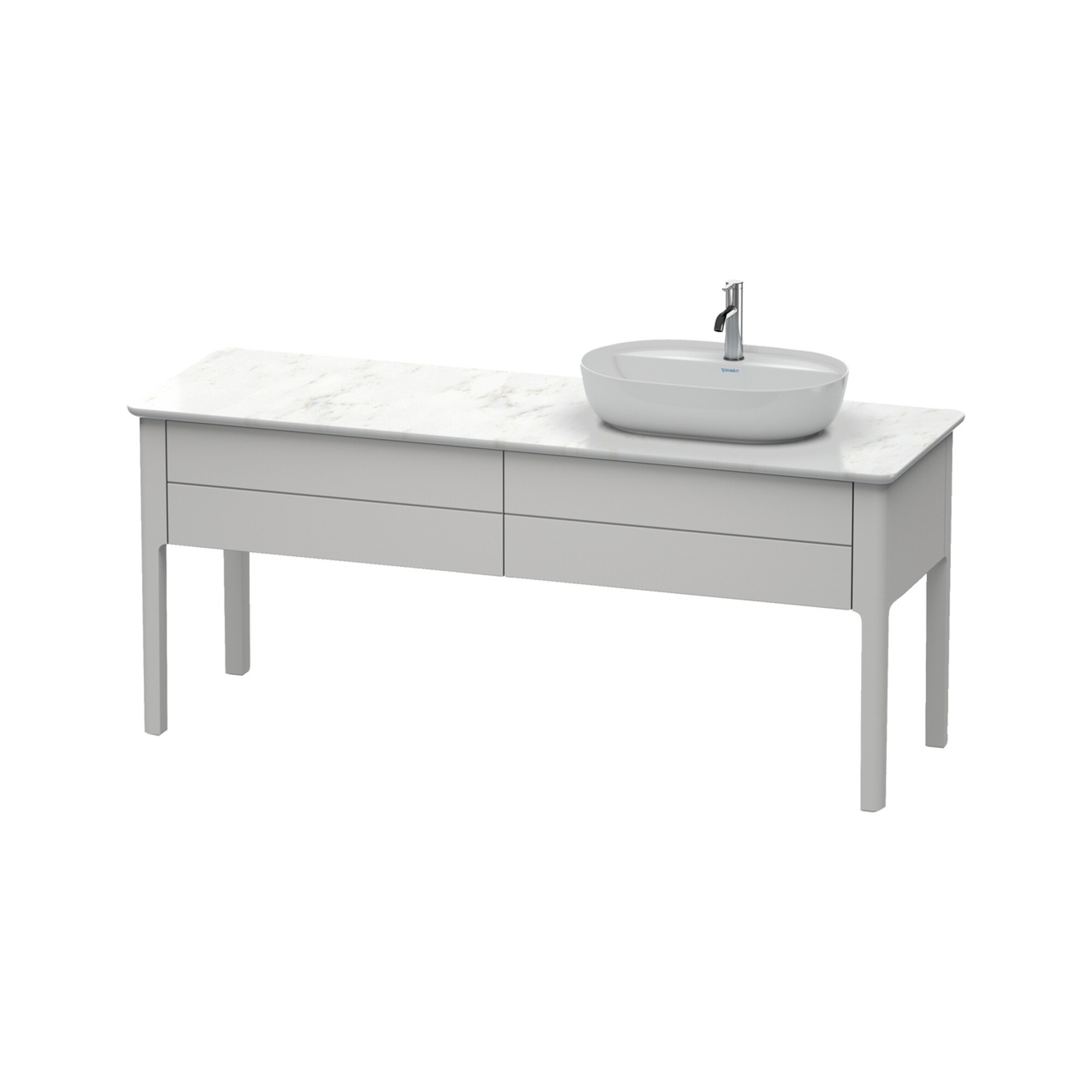 Duravit Waschtischunterschrank Luv 173,3x57x74,3cm, 2 AZ, st, R, No w m