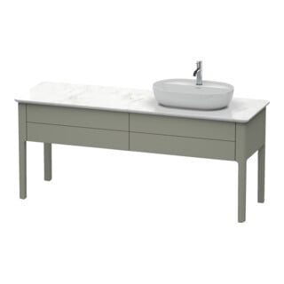 Duravit Waschtischunterschrank Luv 173,3x57x74,3cm, 2 AZ, st, R, st-g m