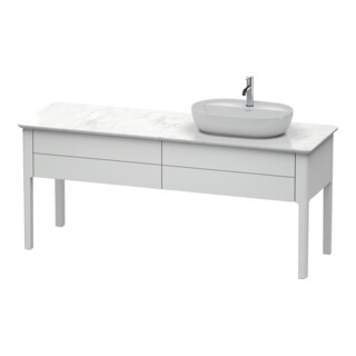 Duravit Waschtischunterschrank Luv 173,3x57x74,3cm, 2 AZ, st, re, we s-matt