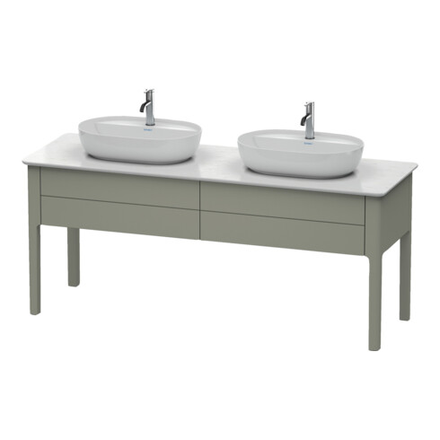 Duravit Waschtischunterschrank Luv 173,3x57x74,3cm, 2 AZ, st, st-g s-matt