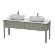 Duravit Waschtischunterschrank Luv 173,3x57x74,3cm, 2 AZ, st, st-g s-matt