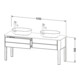 Duravit Waschtischunterschrank Luv 173,3x57x74,3cm, 2 AZ, st, st-g s-matt-4
